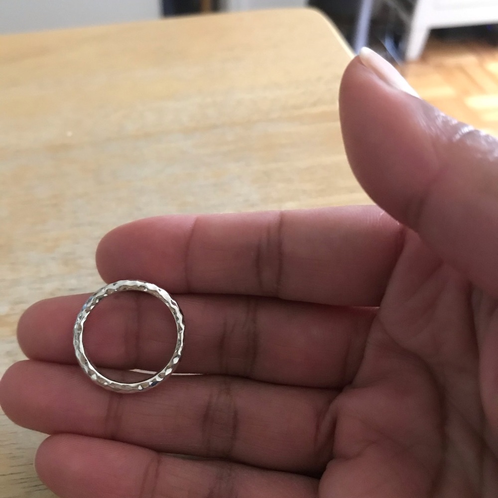 John Hardy Silver Hammered Ring